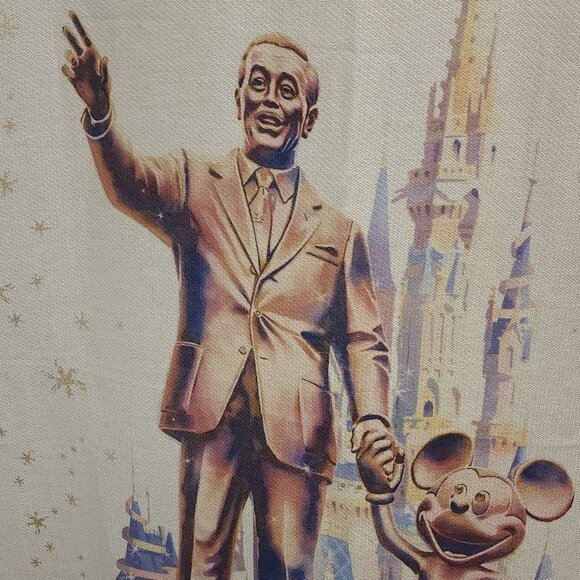 Disney Throw Blanket - Walt Disney World 50th Anniversary Woven Castle - Picture 4 of 9